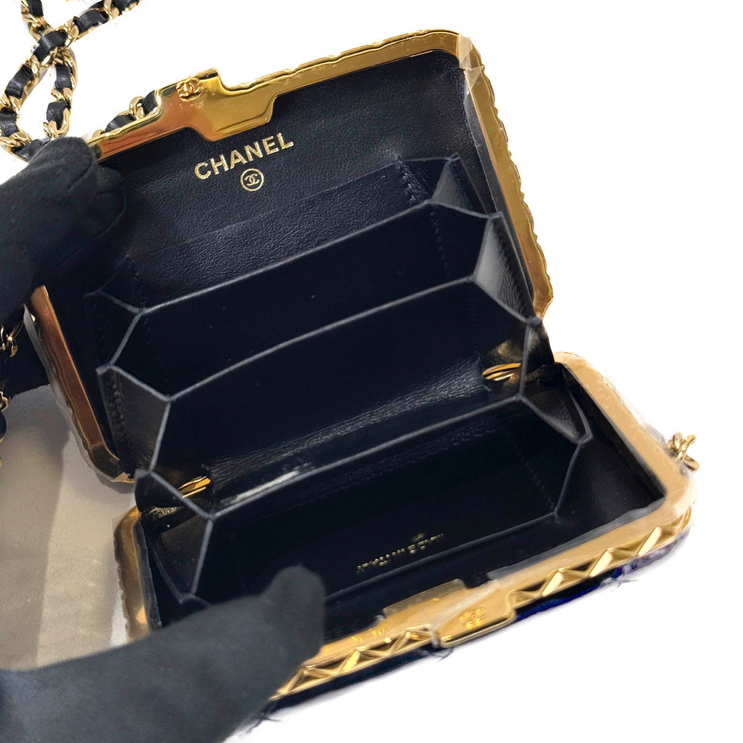 Chanel Black Patent Mini Chain Bag - Jiaxyk