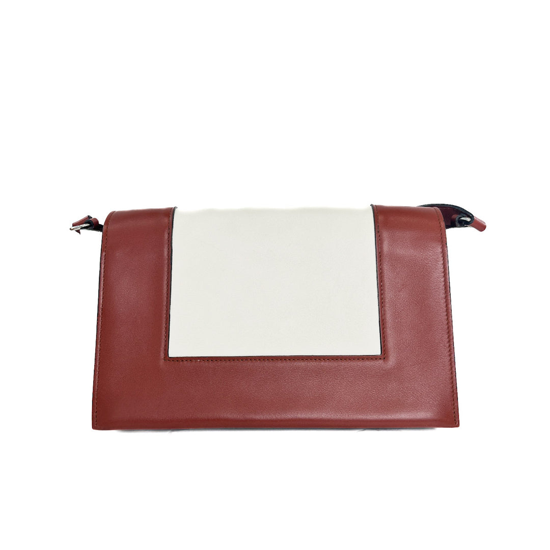 Celine Medium Frame Shoulder Bag Red/White - Jiaxyk