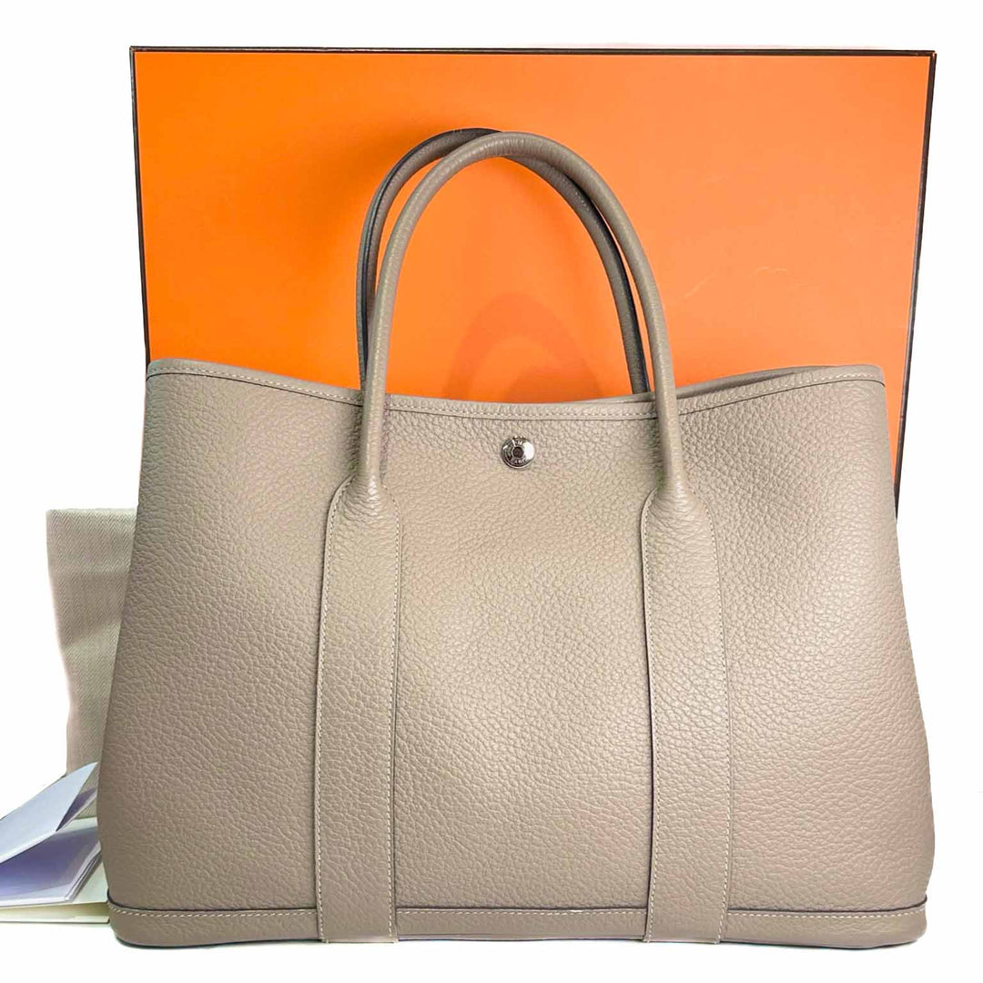 Hermes 36 Garden Party M8 Gris Asphalte - Jiaxyk