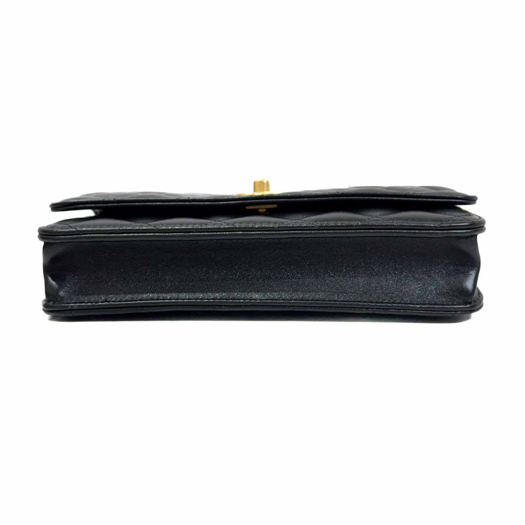 Chanel Black Classic WOC With Gold Pearl Crush - Jiaxyk