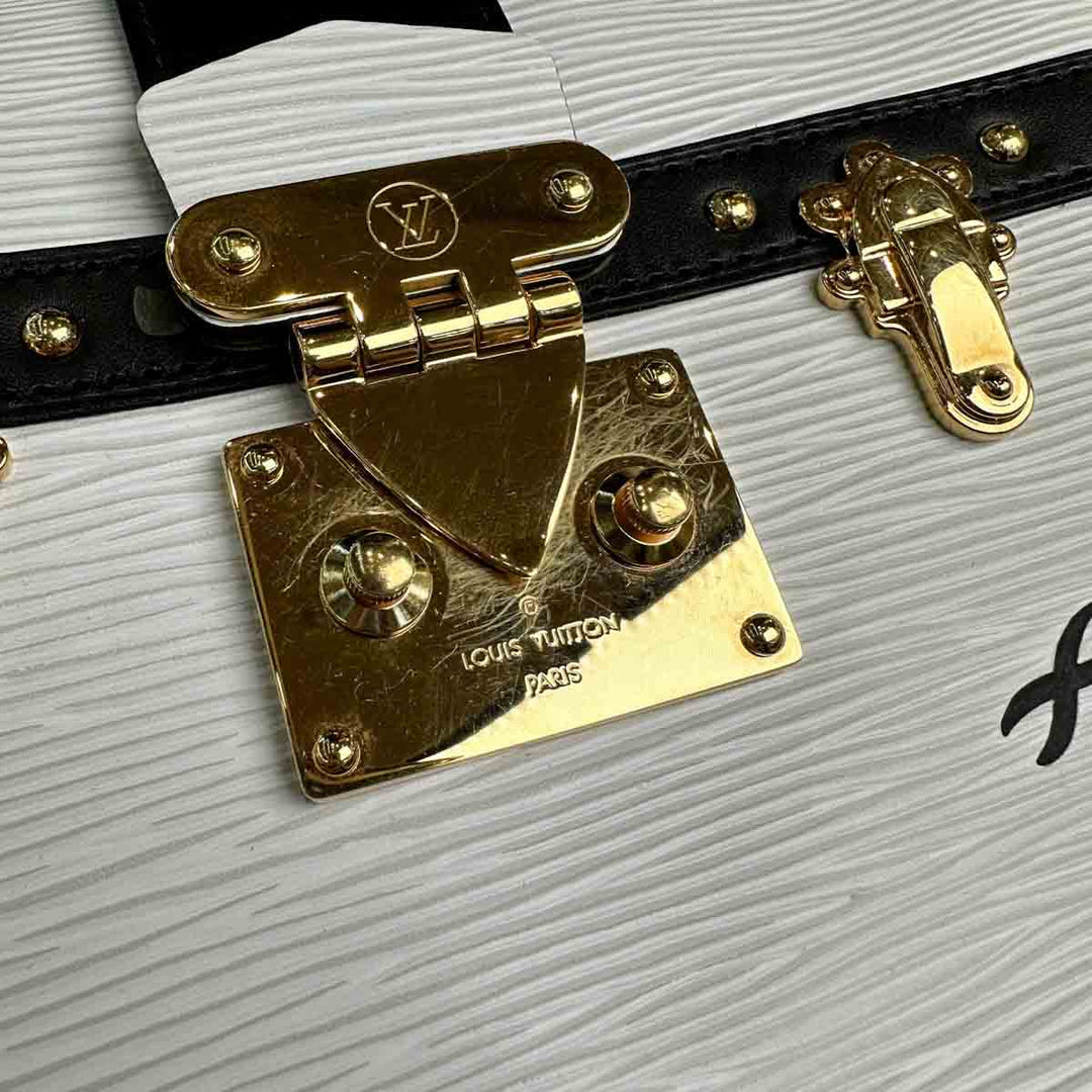Louis Vuitton Trunk White Epi Leather Shoulder Bag - Jiaxyk