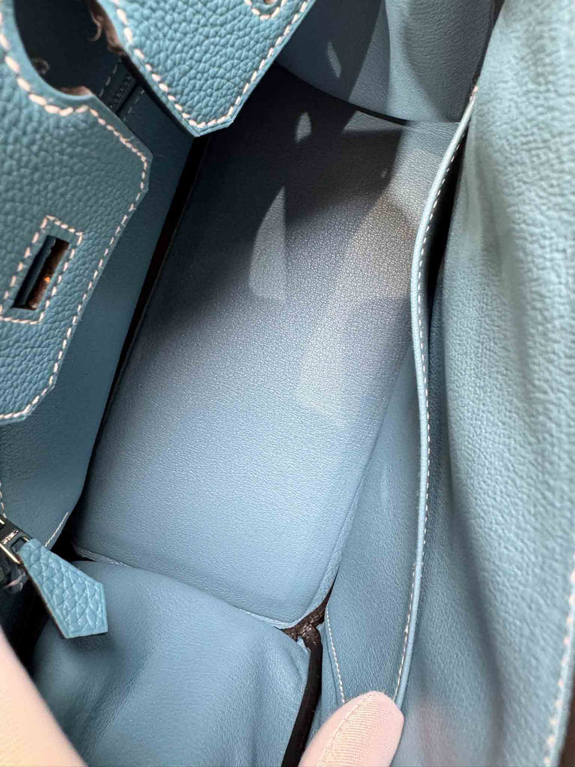 Hermes Birkin 25 Togo D2 New Bleu Jean - Jiaxyk
