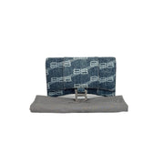 Balenciaga Denim BB Hourglass Chain Bag Blue