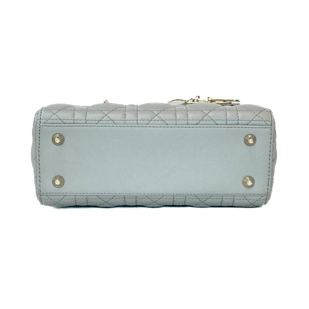 Dior Small Grey Lady Dior Bag - Jiaxyk