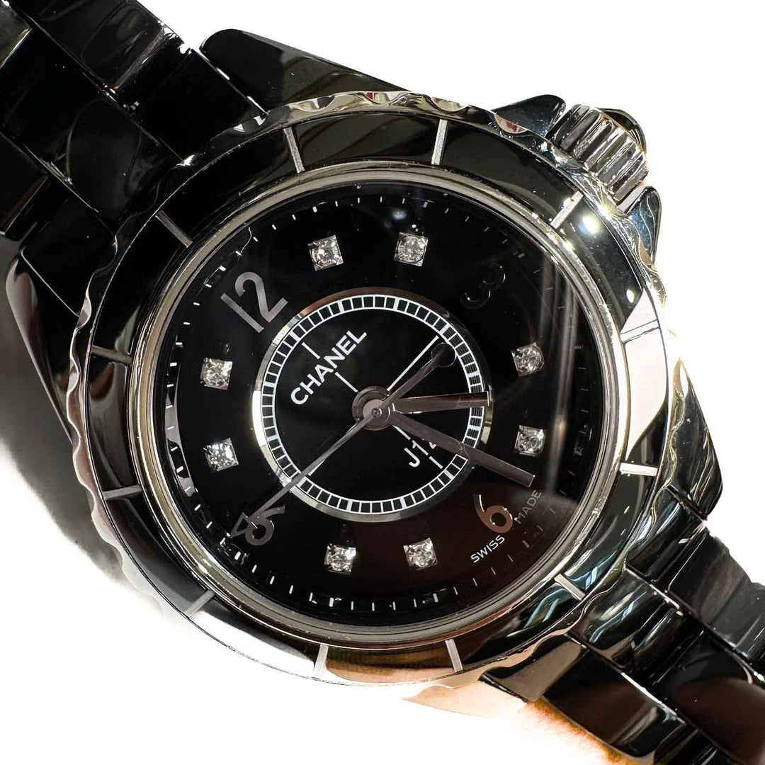 Chanel J12 Black Ceramic Watch with Diamonds Quartz 29MM - Jiaxyk
