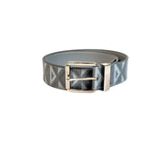 Dior Grey Leather Belt 90cm
