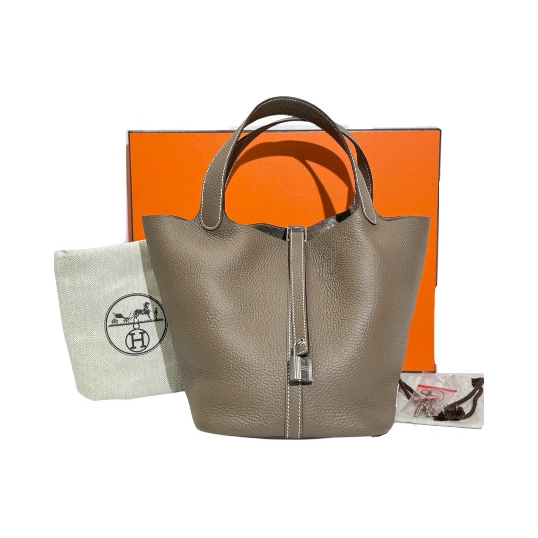 Hermes Picotin Lock 22 Bag Etoupe - Jiaxyk