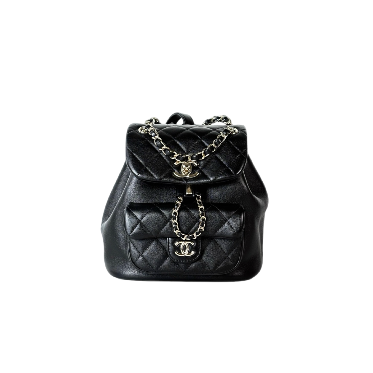 chanel leather backpack purse Duma Bag Black PE SIZE:3 Black Shimano Alivio Slim tone interlocking Cs and orange