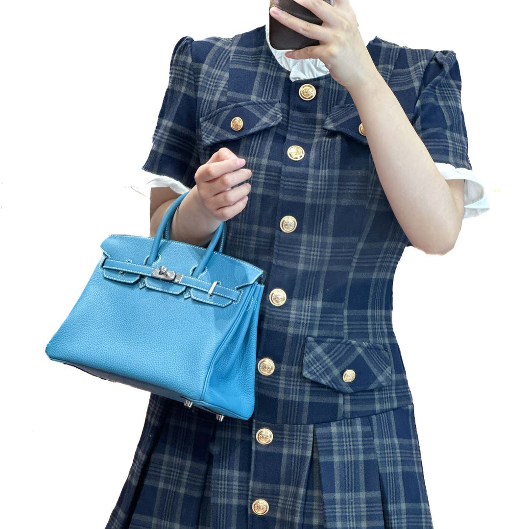 Hermes Birkin 25 Togo D2 New Bleu Jean - Jiaxyk