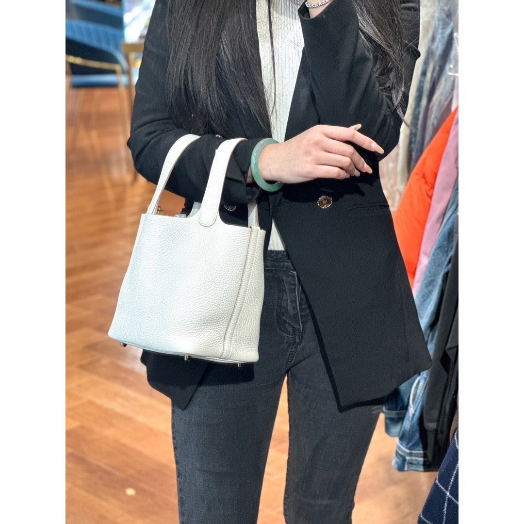 Hermes Picotin 18 M4 Gris Pale - Jiaxyk