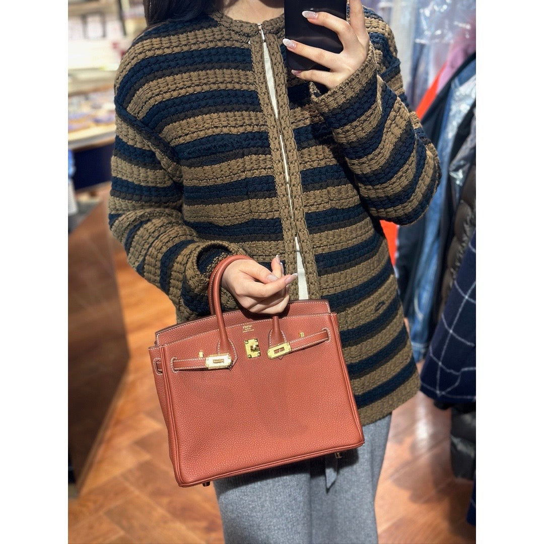 Hermes Birkin 25 Togo 4E Sienne - Jiaxyk