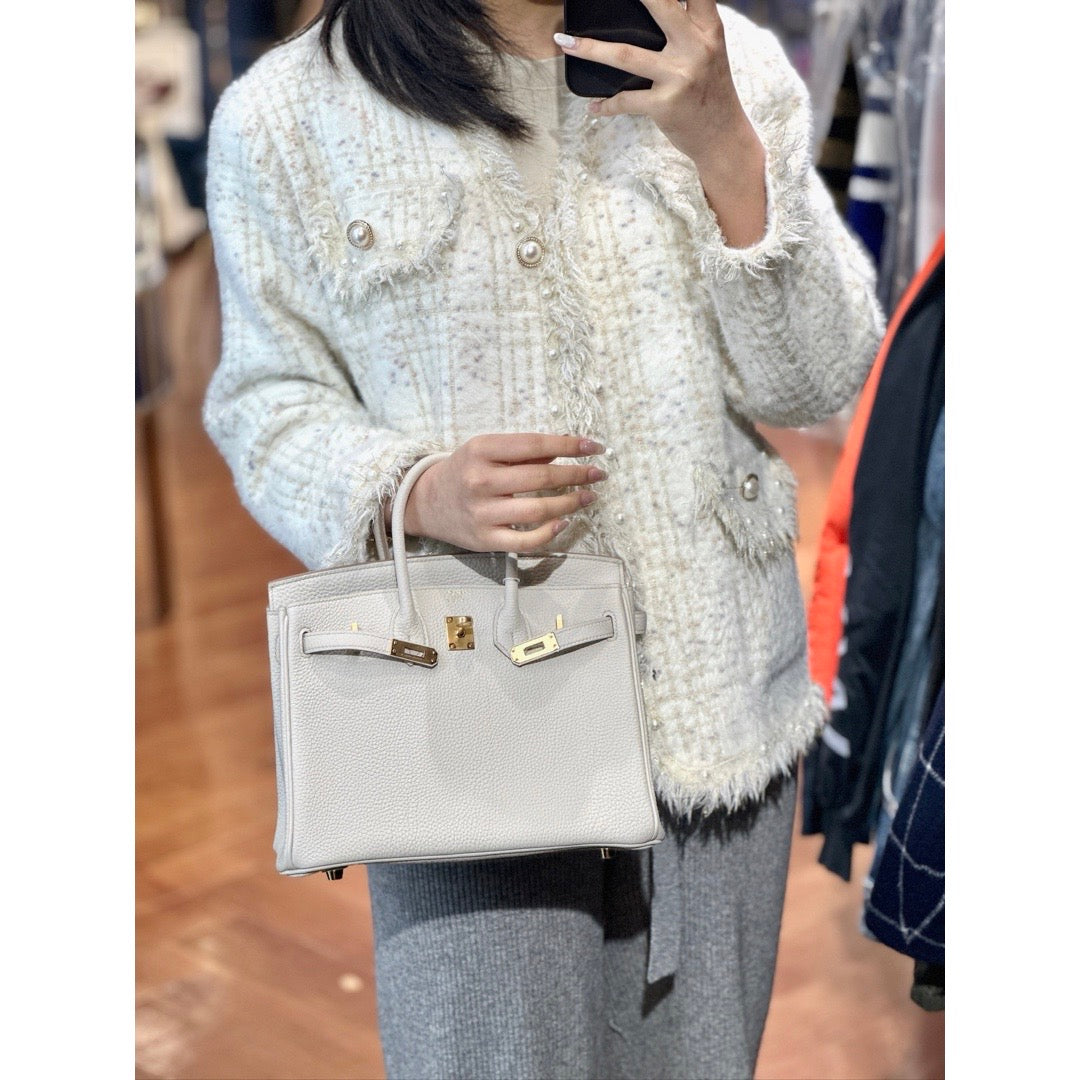 Hermes Birkin 25 Togo 8L Beton - Jiaxyk