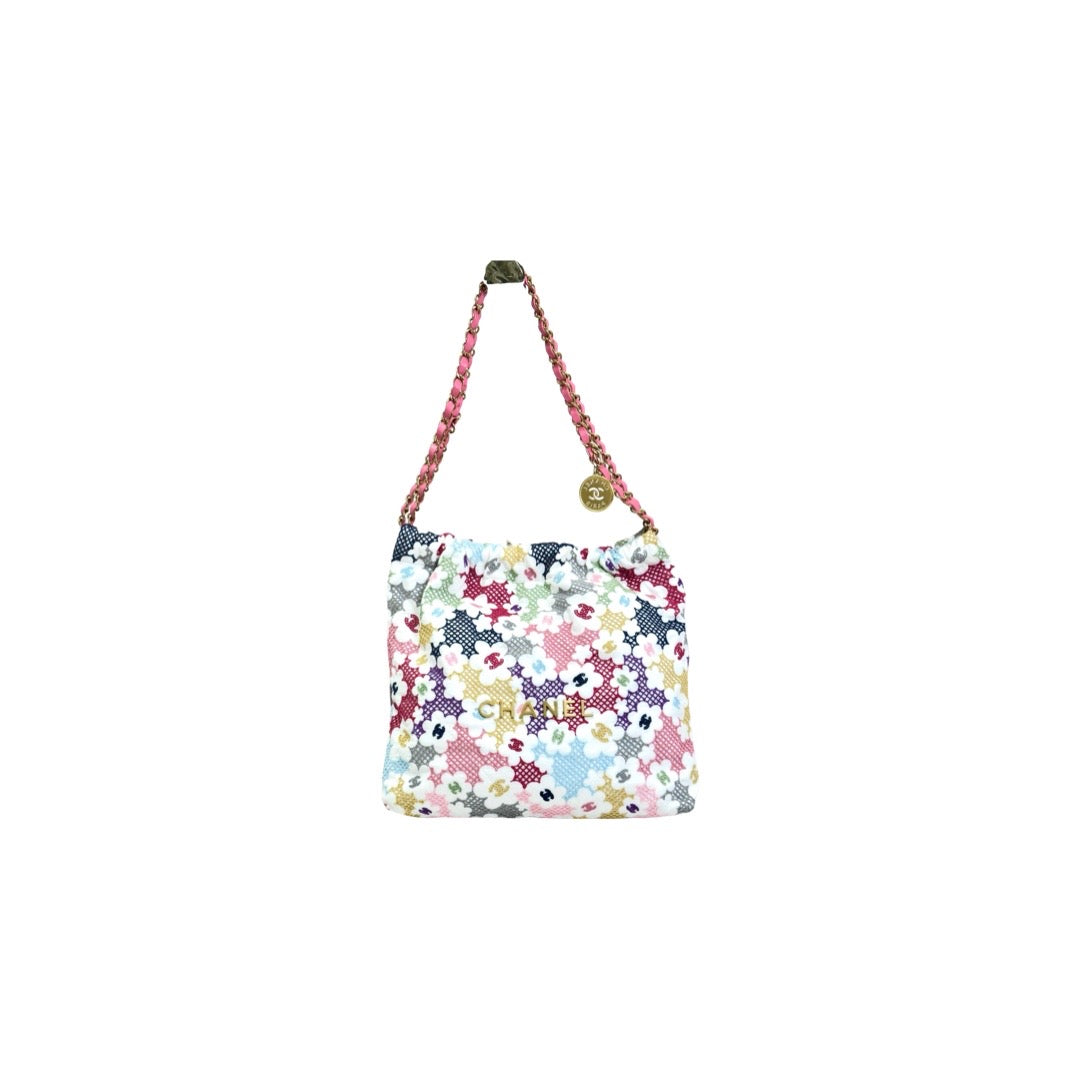 Chanel Multicolour Lace Patchwork Small 22 Bag - Jiaxyk