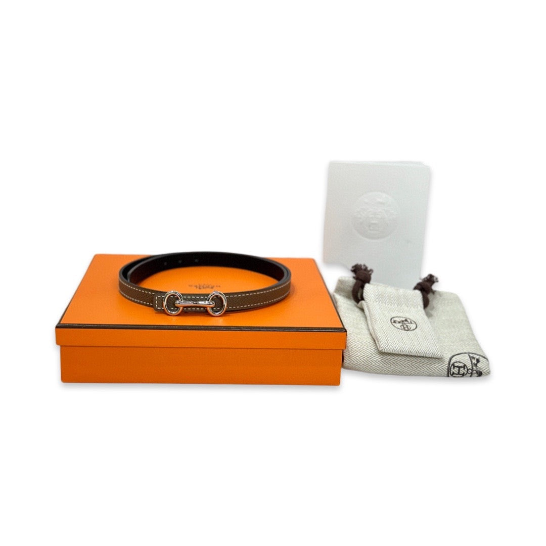 Hermes Heritage Reversible Belt 65CM Swift/Epsom Noir/Etoupe - Jiaxyk