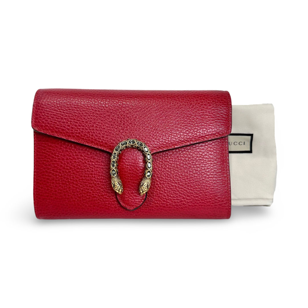 Gucci Red Dionysus Mini Chain Bag - Jiaxyk