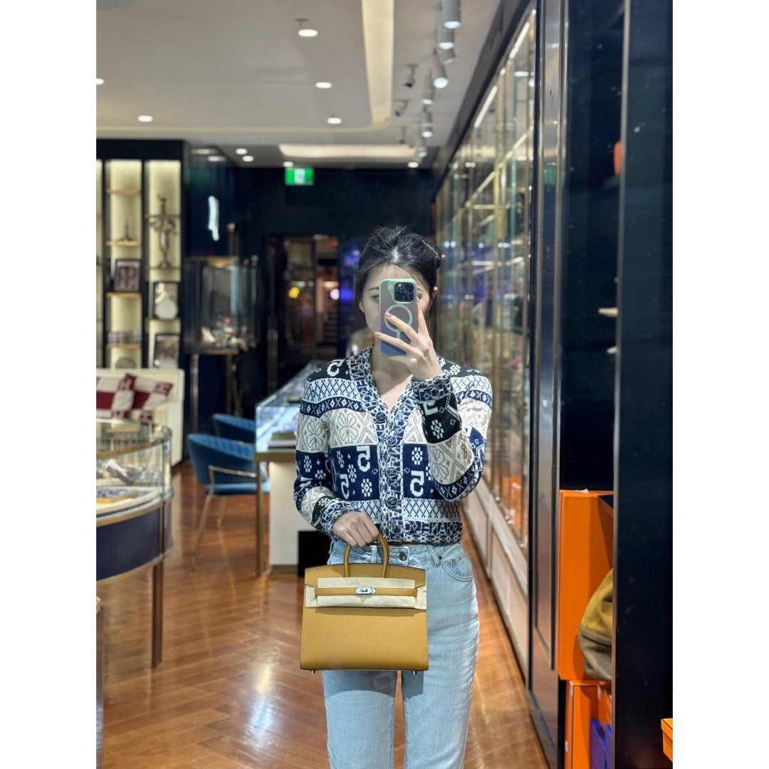 Hermes Birkin 25 Sellier Epsom 2S Sesame - Jiaxyk