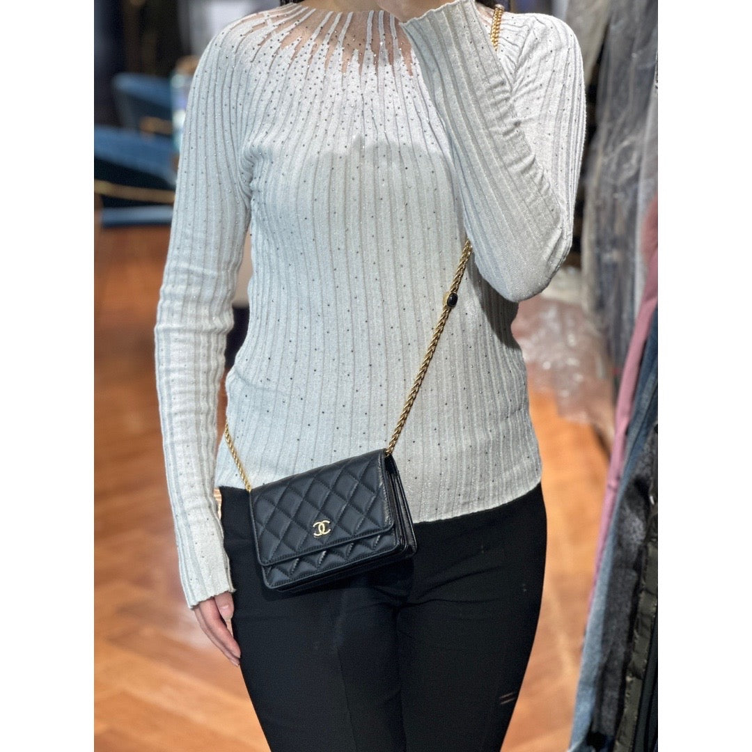 Chanel Black Pearl Chain WOC - Jiaxyk