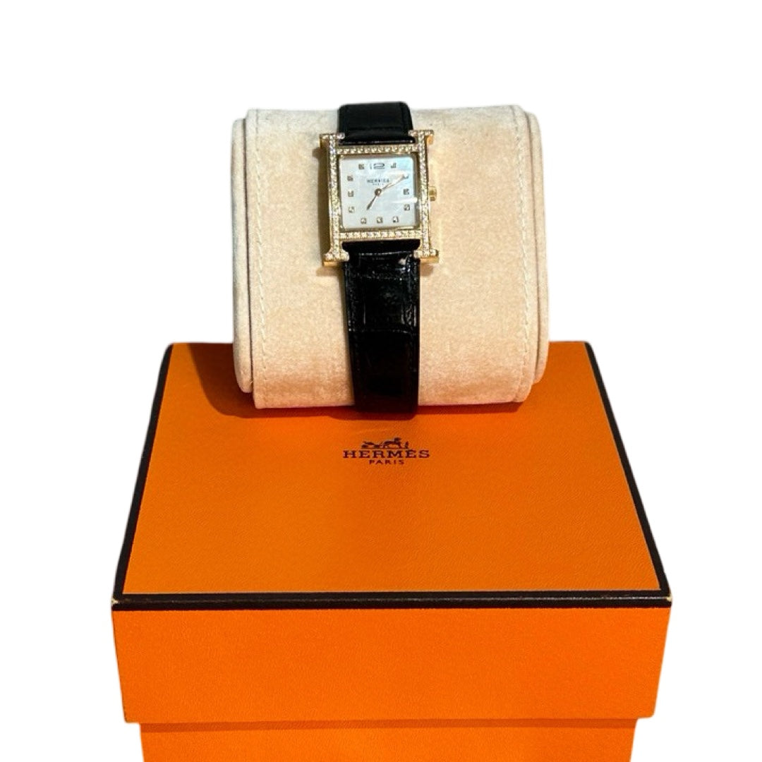 Hermes Heure H Watch, Medium Model, 30 MM with Alligator Strap - Jiaxyk