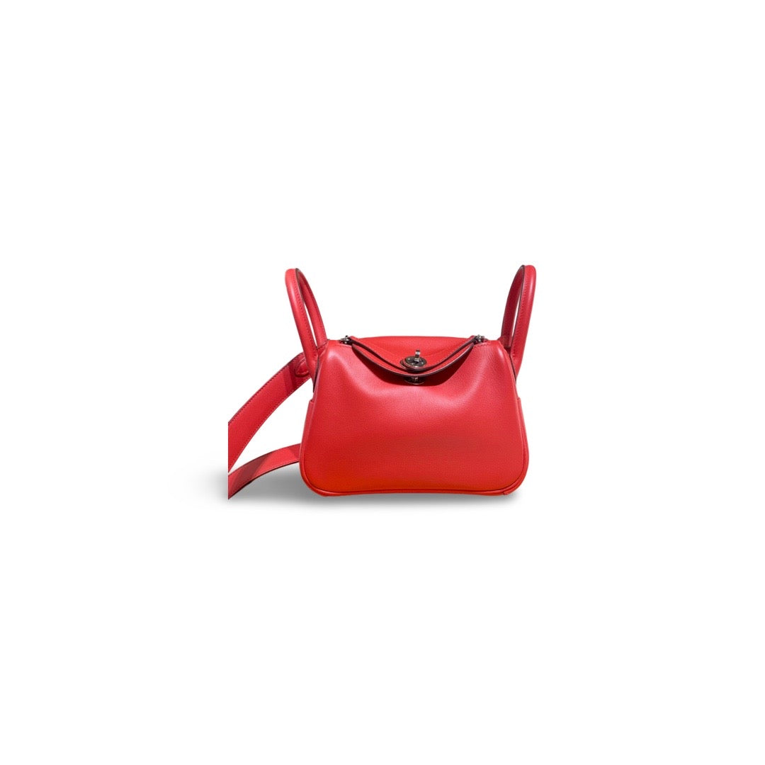 Hermes Lindy Mini Swift S3 Rouge De Coeur - Jiaxyk