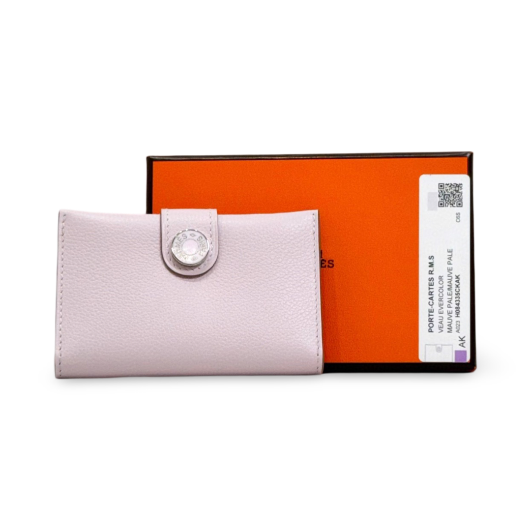 Hermes Porte Cartes Wallet Mauve Pale - Jiaxyk