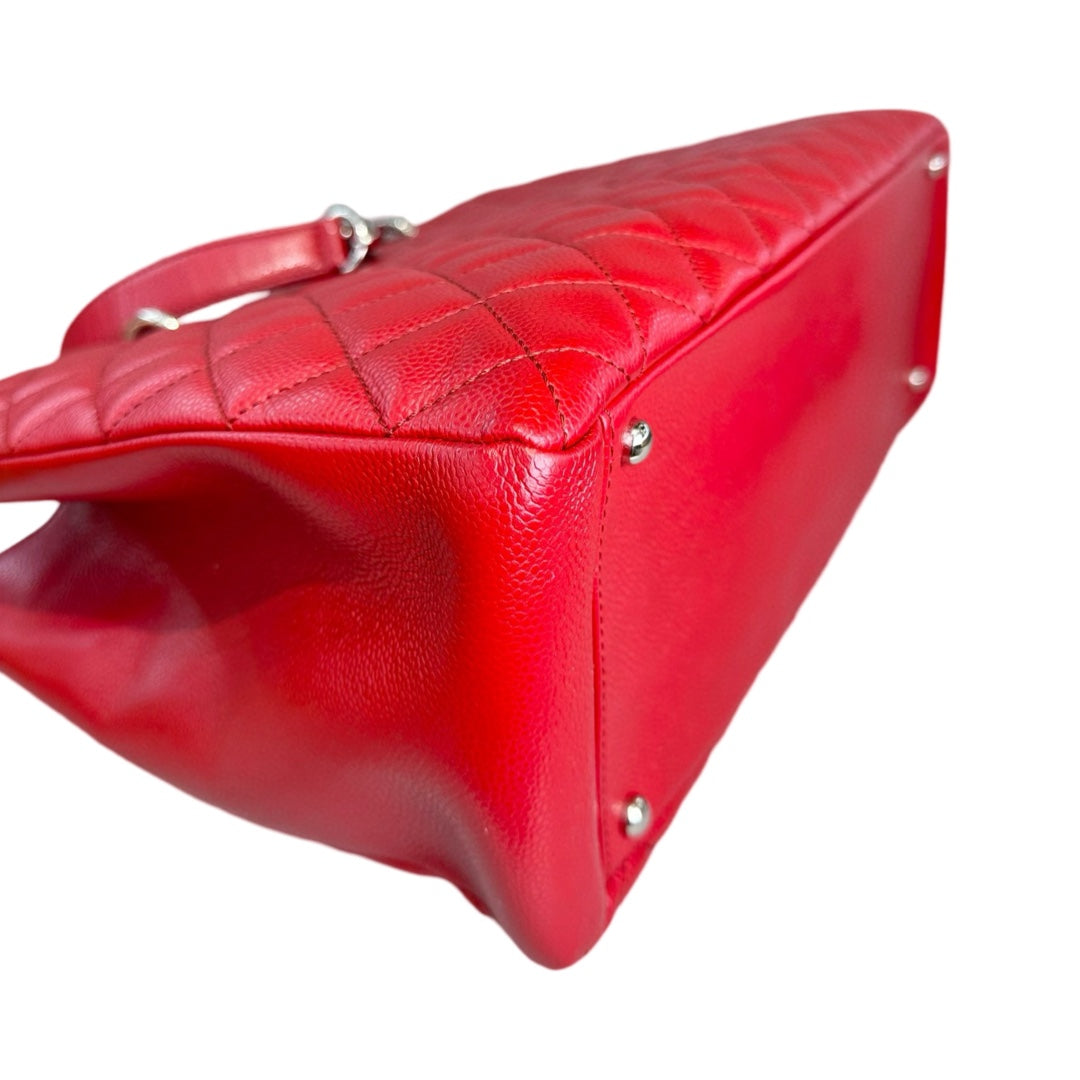 Chanel Red Caviar Grand Shopping Tote - Jiaxyk