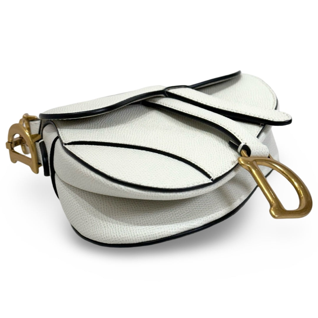Dior Mini Light Grey Saddle Bag - Jiaxyk