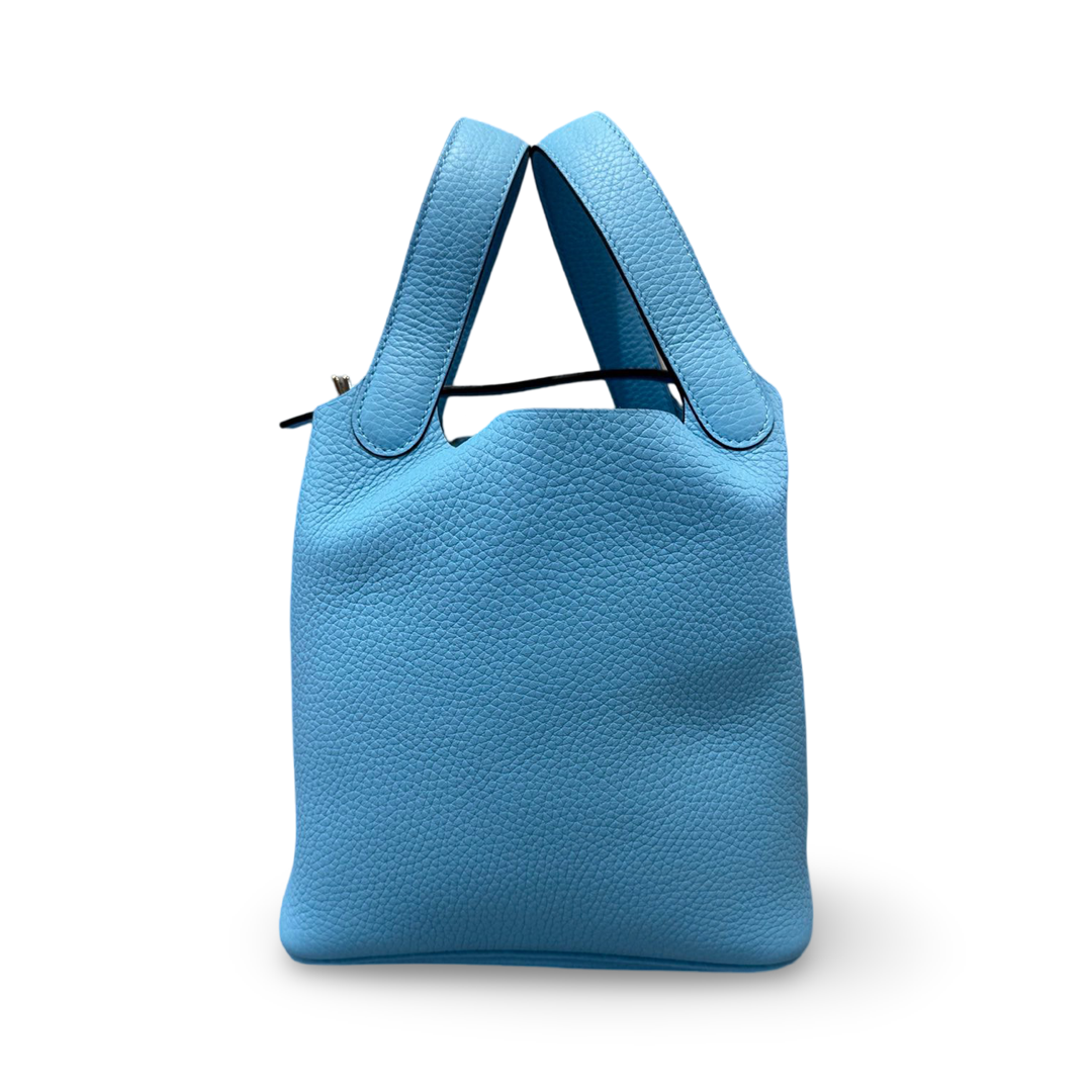 Hermes Picotin 18 P3 Bleu Du Nord - Jiaxyk