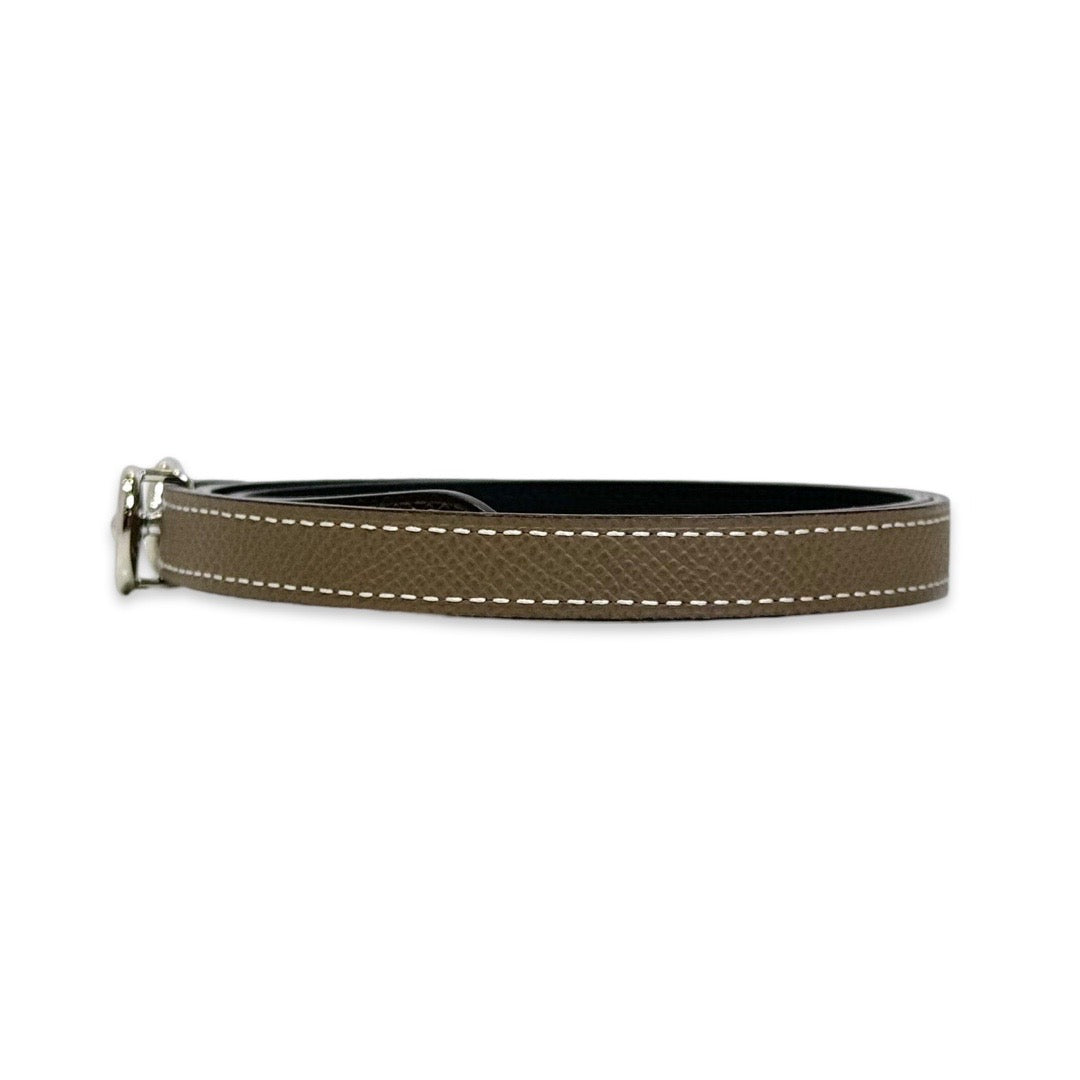 Hermes Heritage Reversible Belt 65CM Swift/Epsom Noir/Etoupe - Jiaxyk