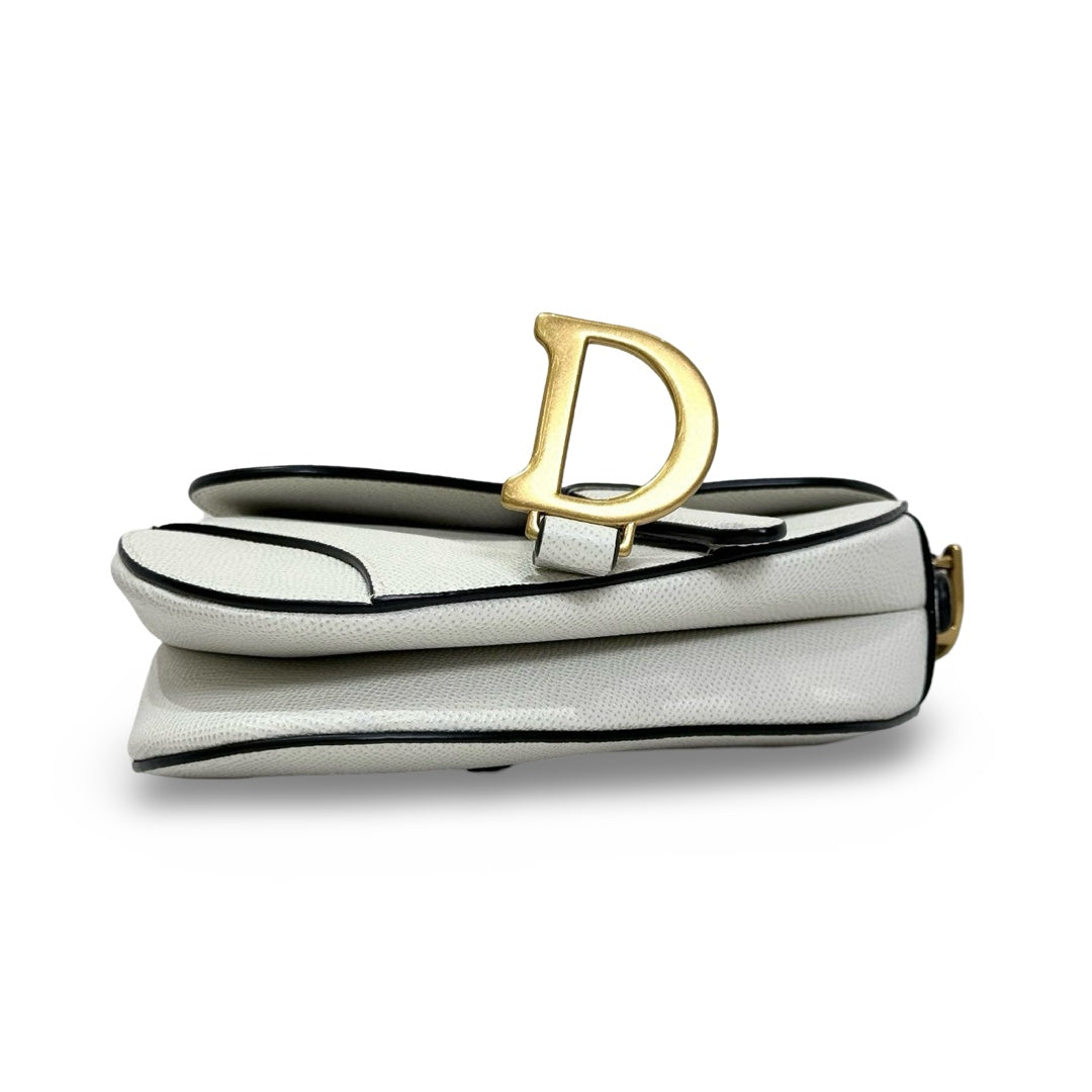 Dior Mini Light Grey Saddle Bag - Jiaxyk