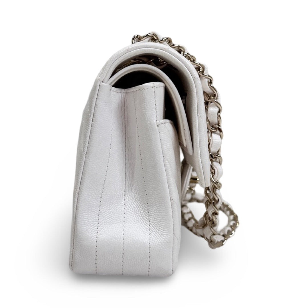 Chanel Small White Classic Flap Bag - Jiaxyk