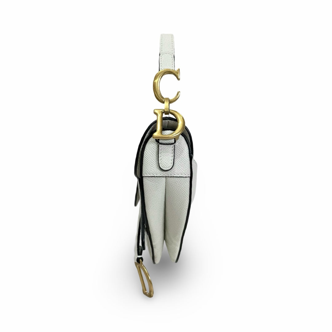Dior Mini Light Grey Saddle Bag - Jiaxyk