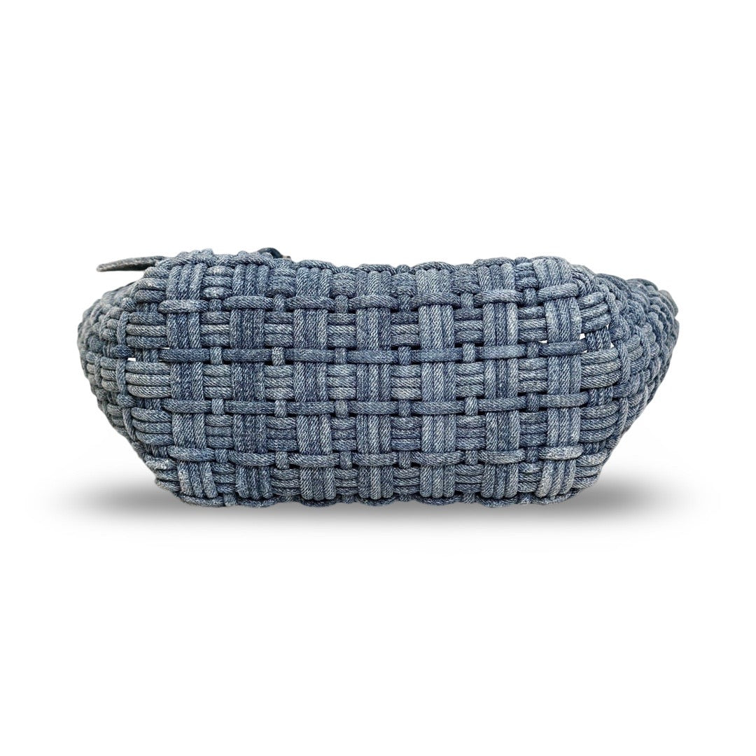 Balenciaga Blue Denim Bistro Basket Bag - Jiaxyk