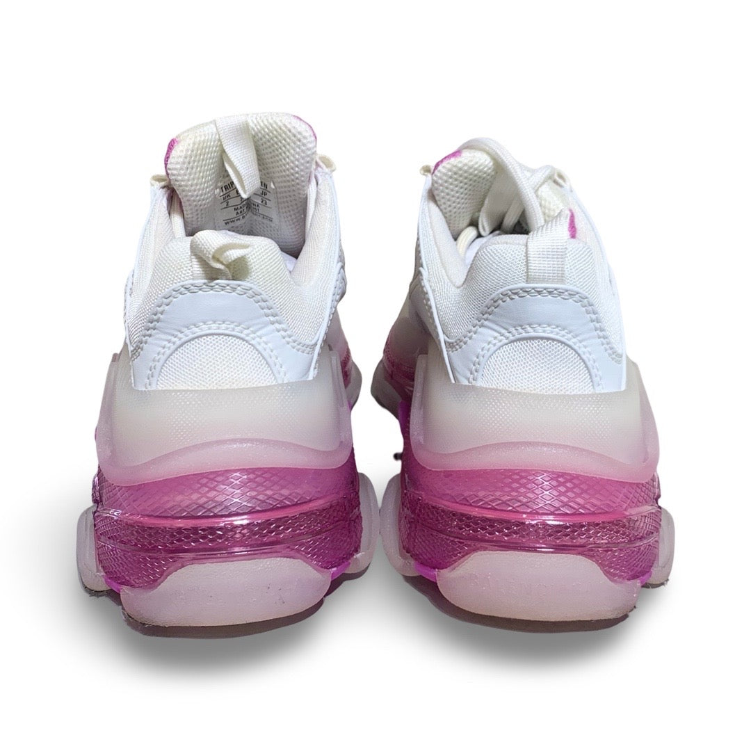Balenciaga Triple S Pink/White Clear Sole Sneaker Size 35 - Jiaxyk