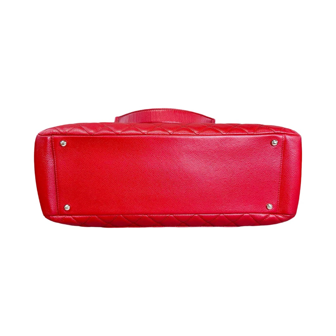 Chanel Red Caviar Grand Shopping Tote - Jiaxyk