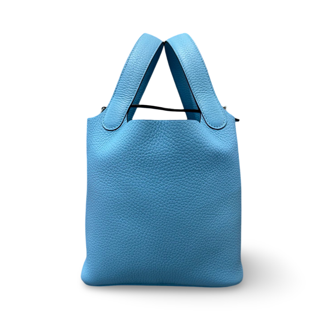 Hermes Picotin 18 P3 Bleu Du Nord - Jiaxyk