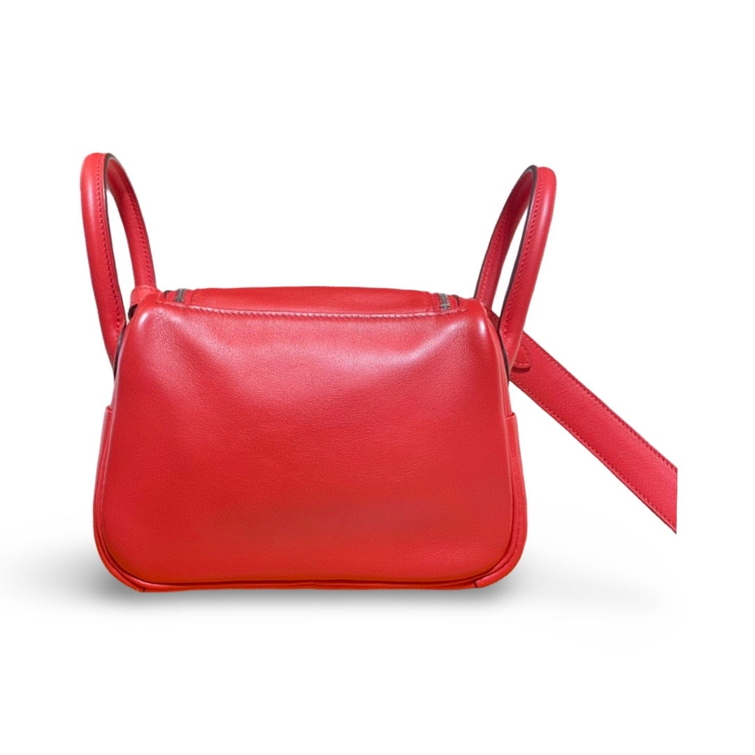 Hermes Lindy Mini Swift S3 Rouge De Coeur - Jiaxyk