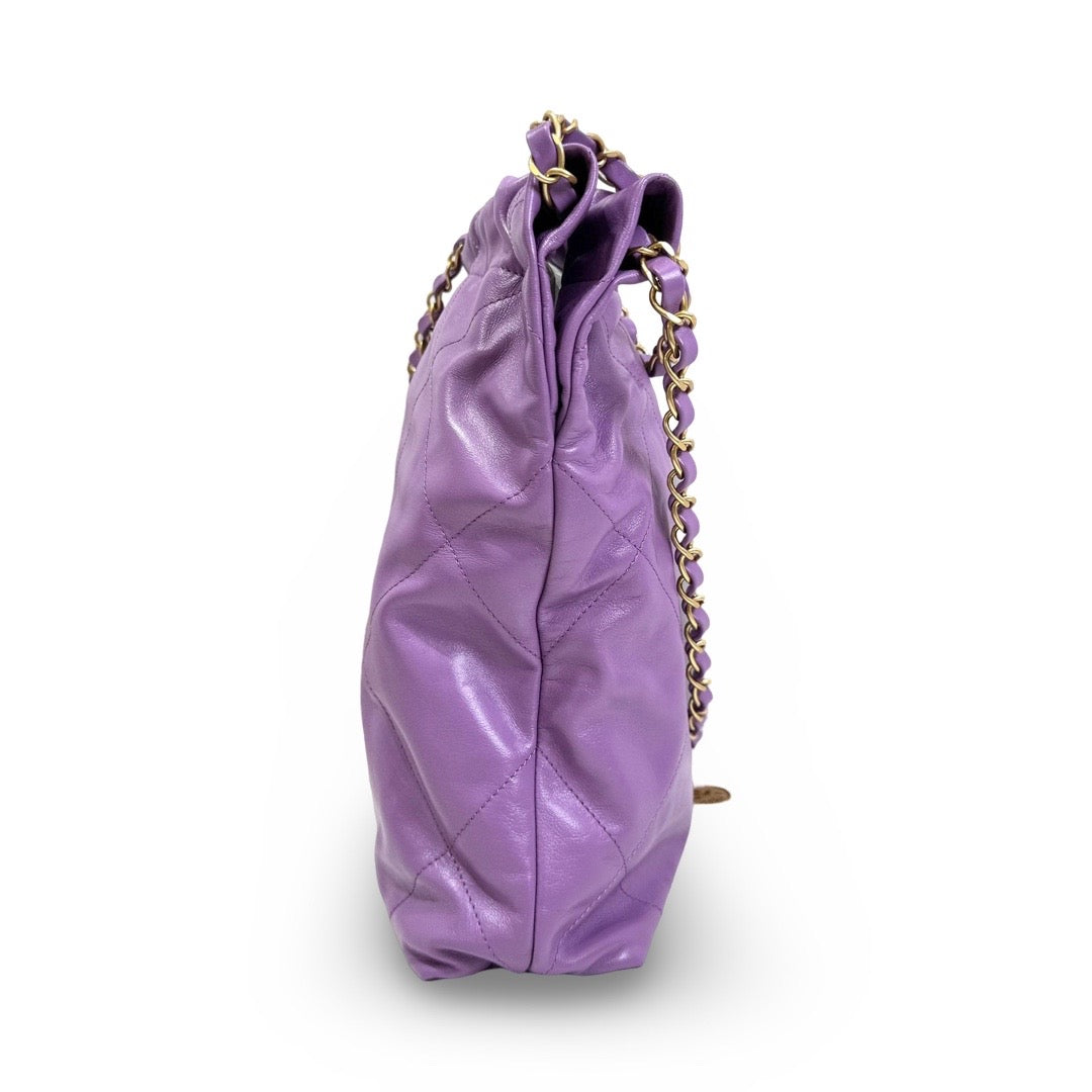 Chanel Small Purple 22 Bag - Jiaxyk