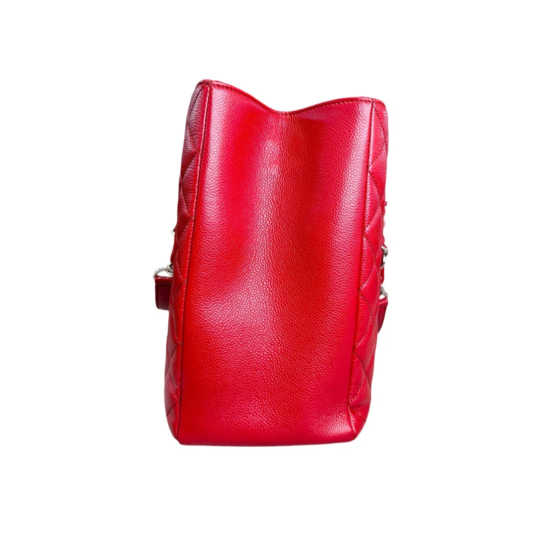 Chanel Red Caviar Grand Shopping Tote - Jiaxyk