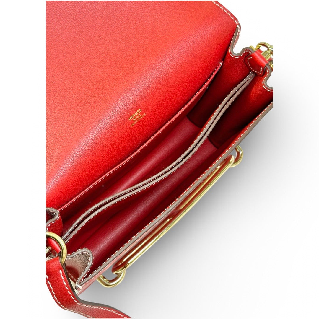 Hermes Roulis 23 Red Evercolor - Jiaxyk