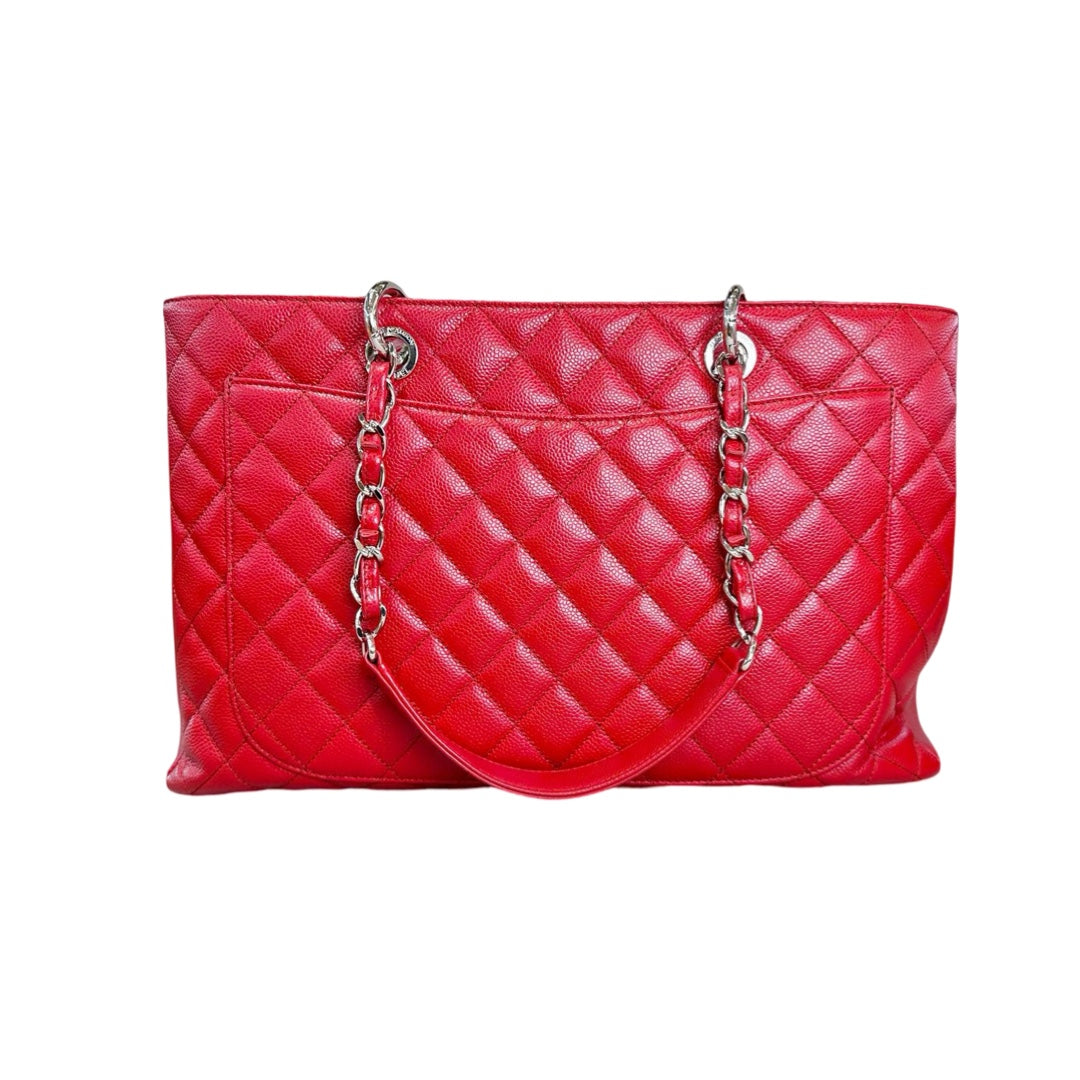 Chanel Red Caviar Grand Shopping Tote - Jiaxyk