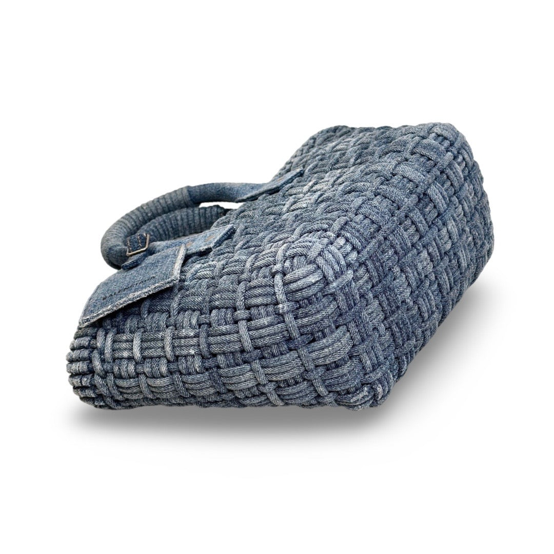 Balenciaga Blue Denim Bistro Basket Bag - Jiaxyk