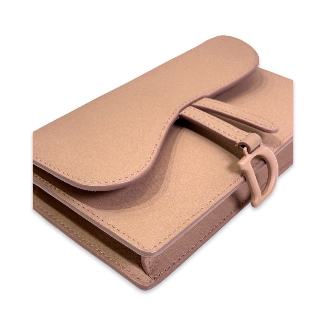 Dior Dusty Pink Matt Calfskin Saddle Belt Bag - Jiaxyk