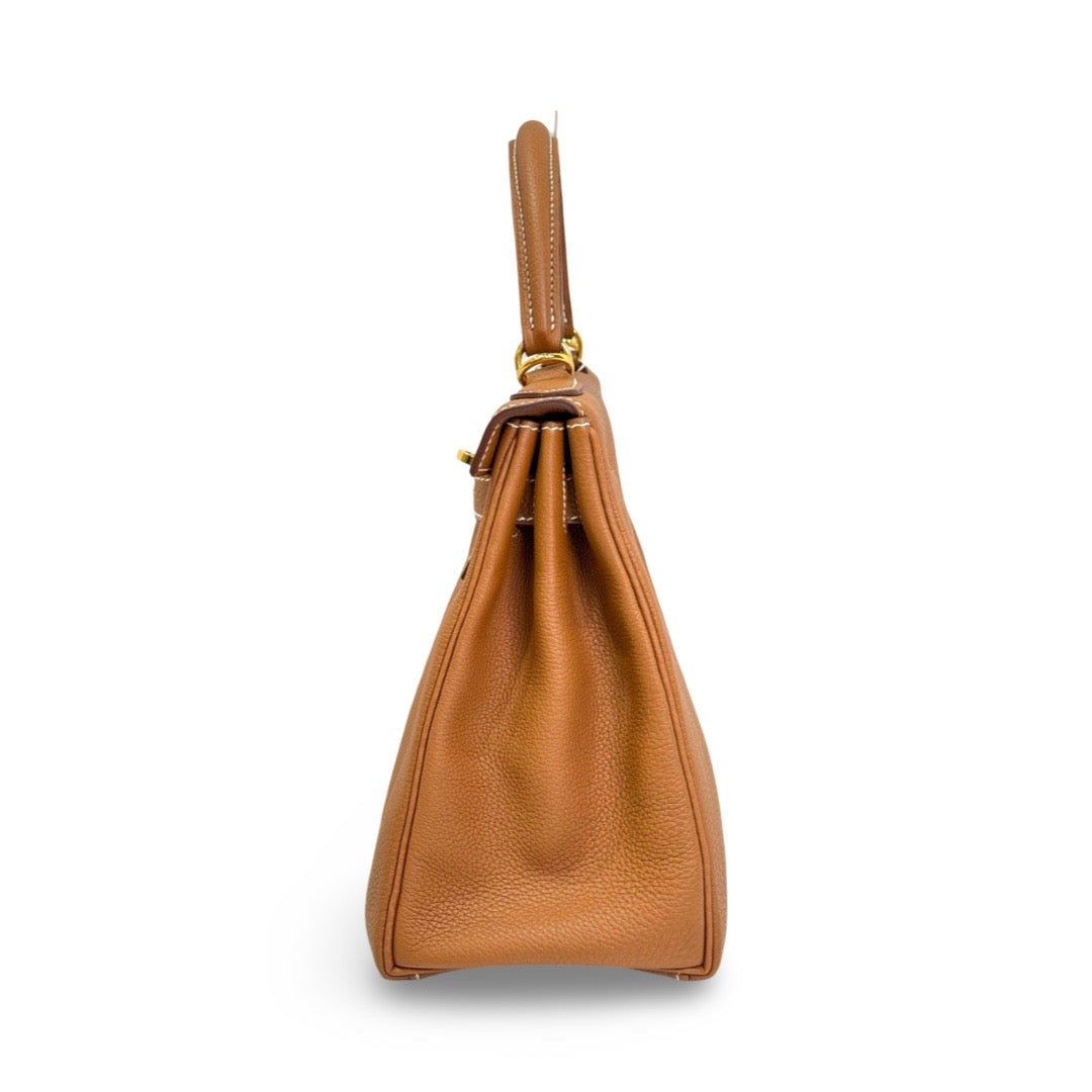 Hermes Kelly 28 Retourne Togo 06 Gold - Jiaxyk