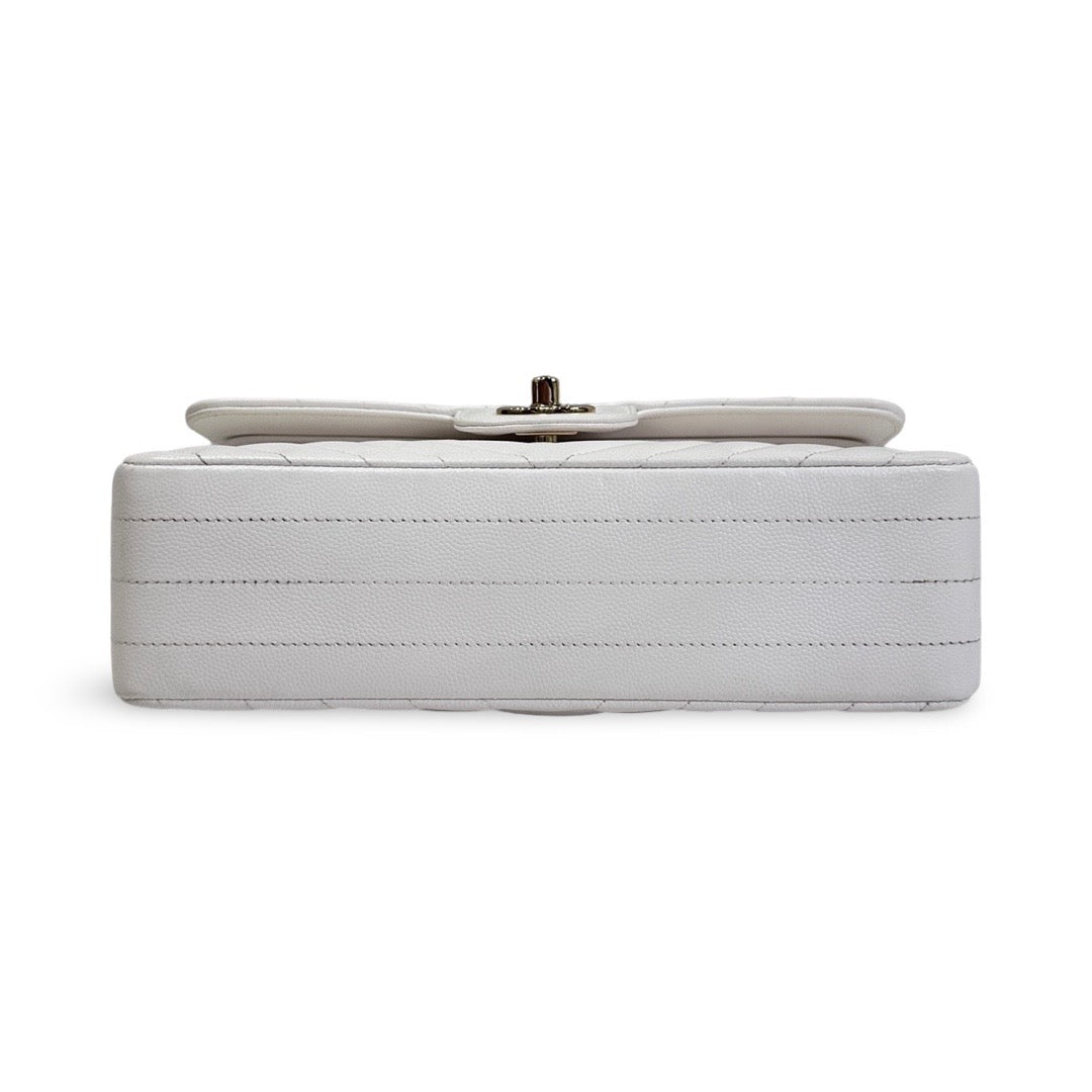 Chanel Small White Classic Flap Bag - Jiaxyk