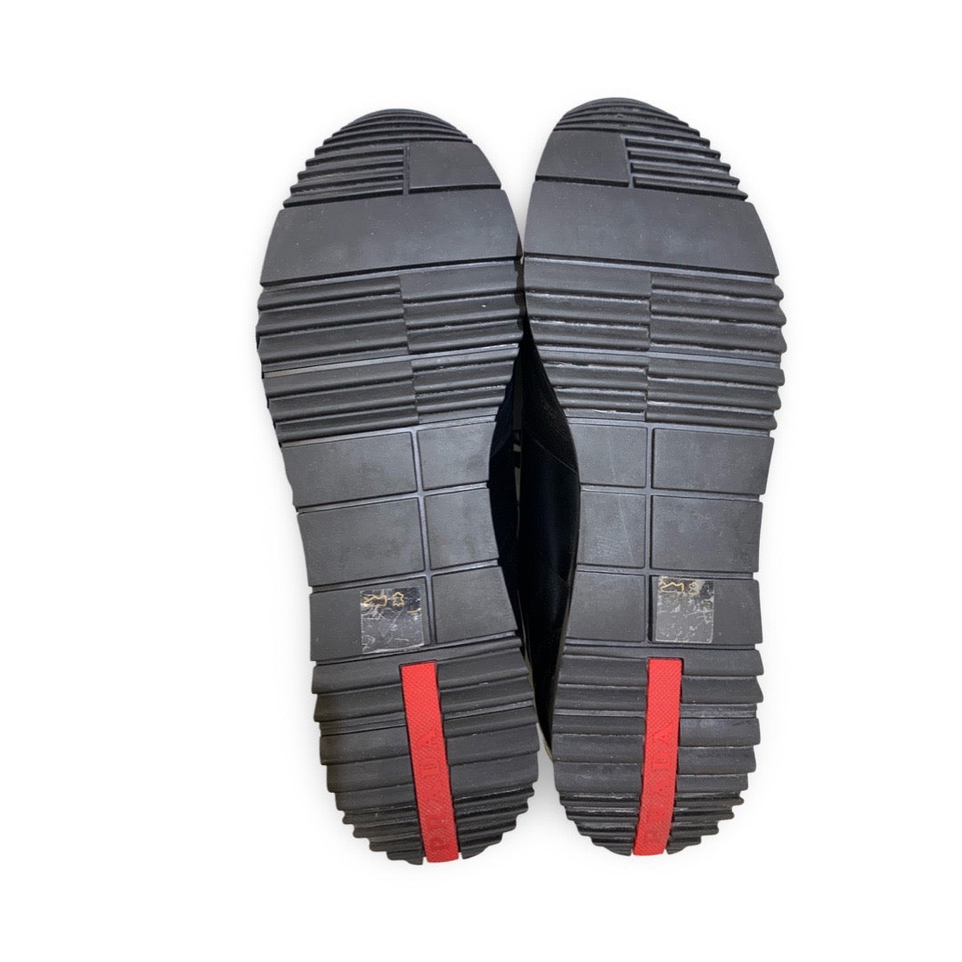 Prada Men’s Black Leather Sneakers 40 - Jiaxyk