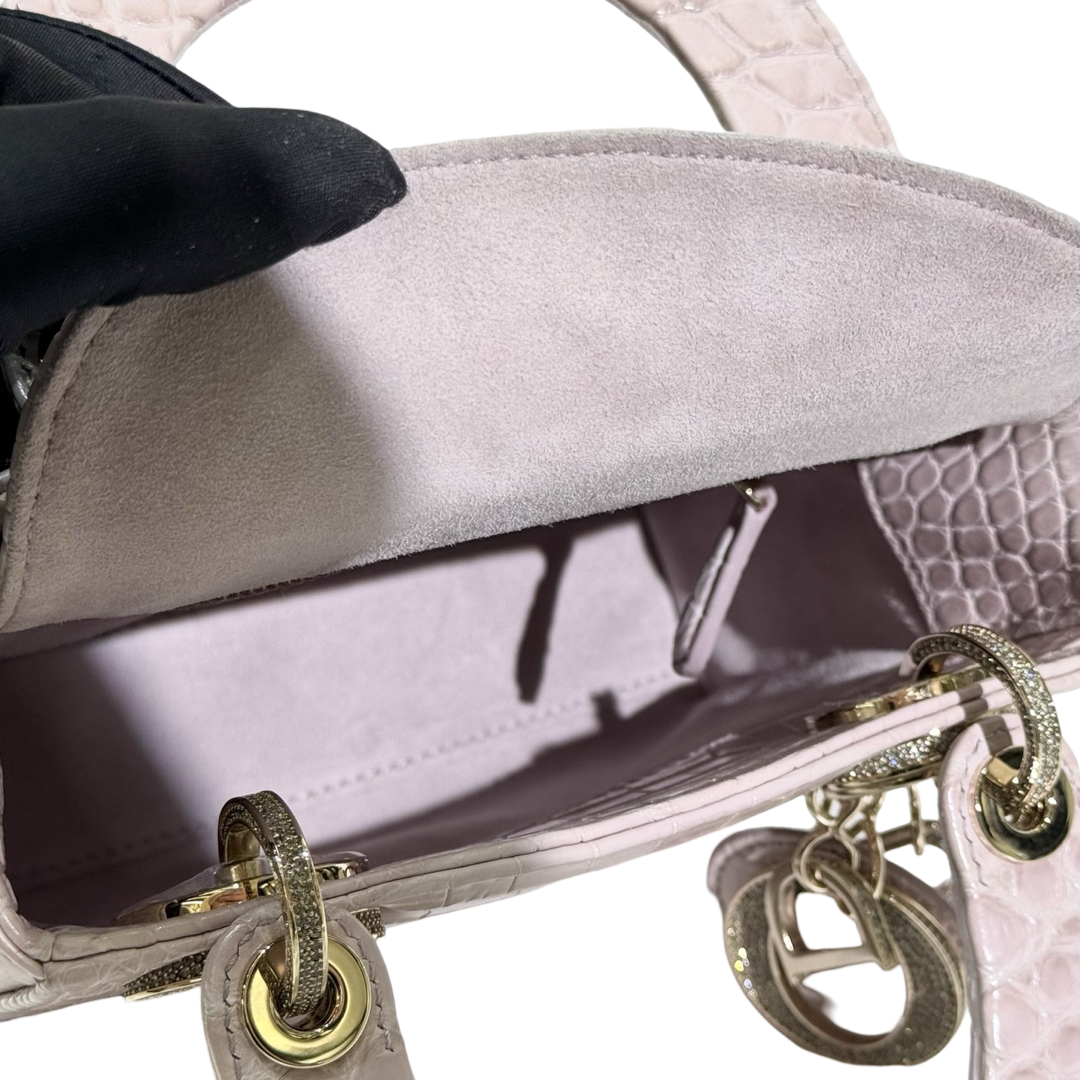 Dior Alligator Pink Lady Dior Mini Bag - Jiaxyk