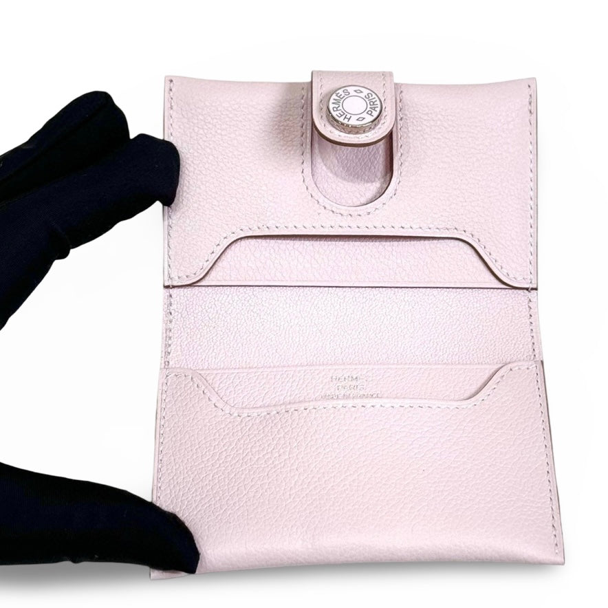 Hermes Porte Cartes Wallet Mauve Pale - Jiaxyk