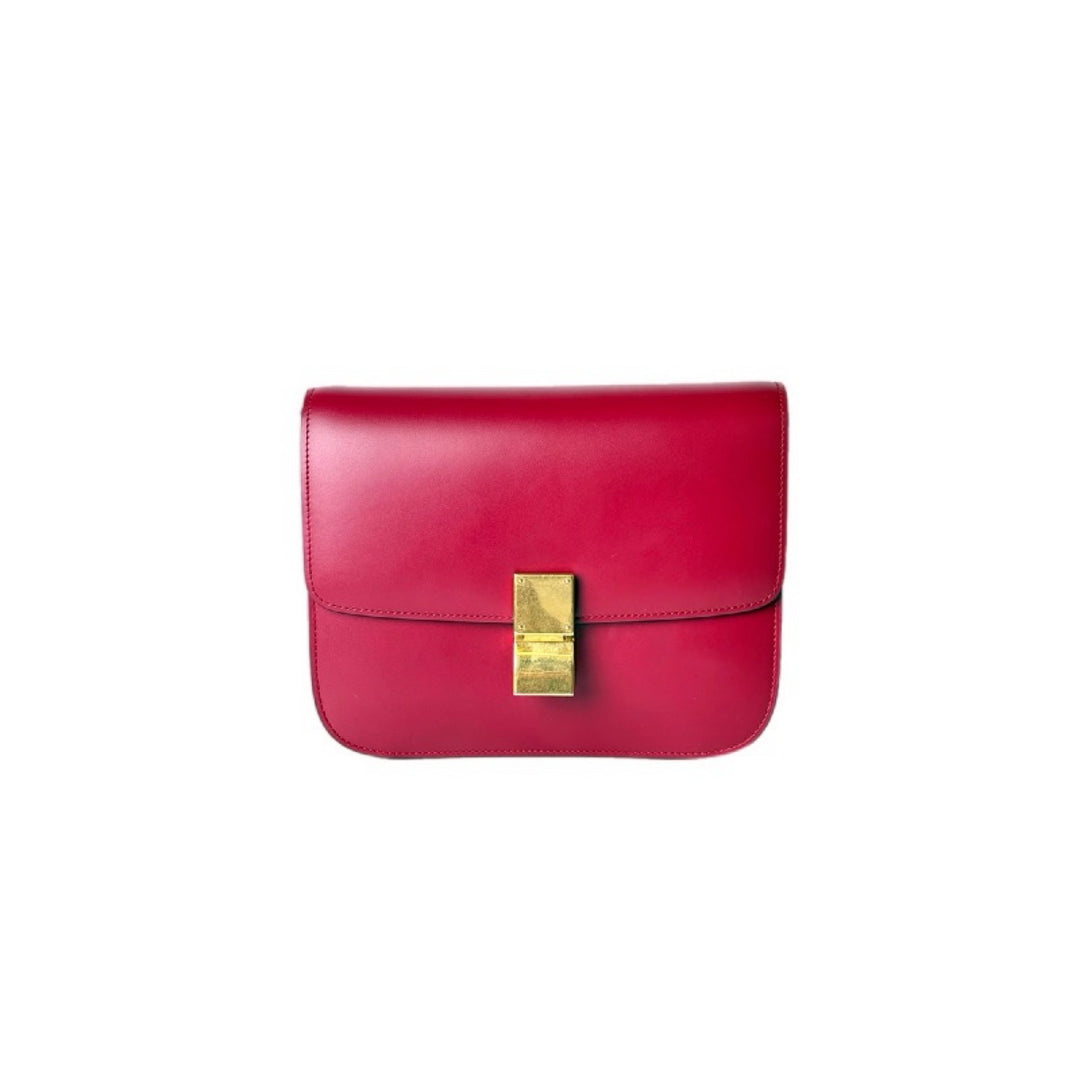 Celine Classic Box Bag Red