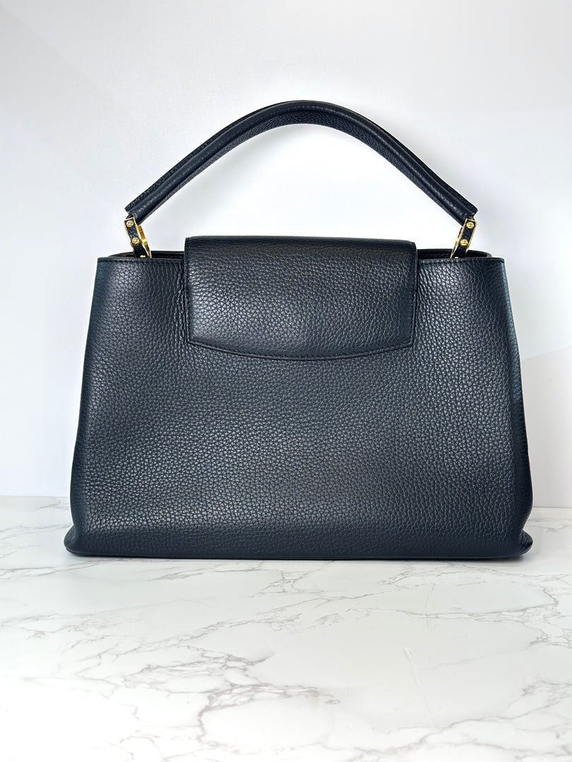 Louis Vuitton Black Capucines GM 38cm Bag 