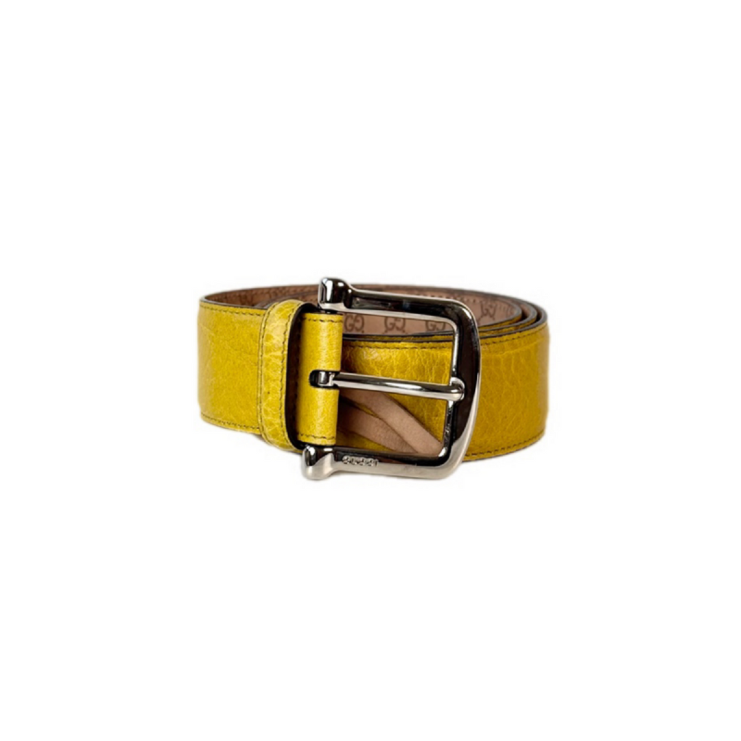 Gucci Yellow Belt #80